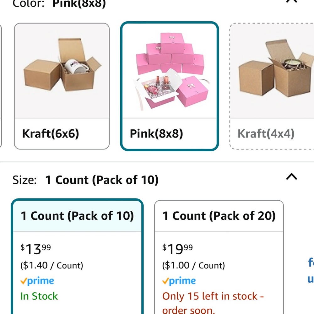 NIB NWT pink gift boxes - Picture 6 of 7